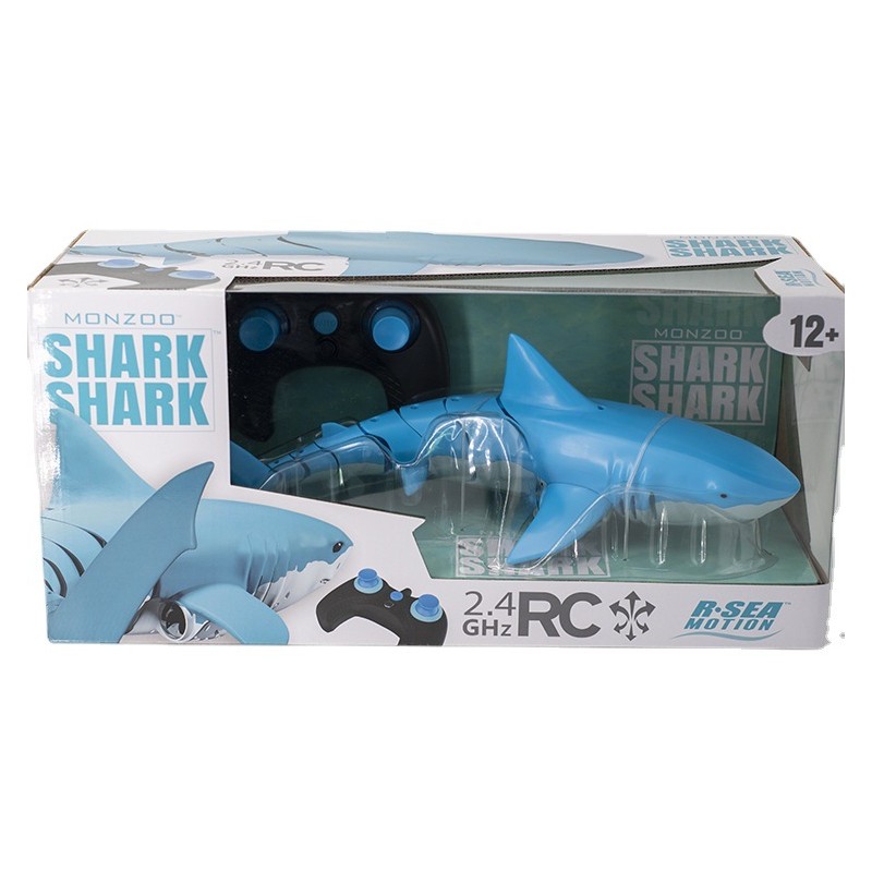 Electric remote control shark simulation model decompression toy