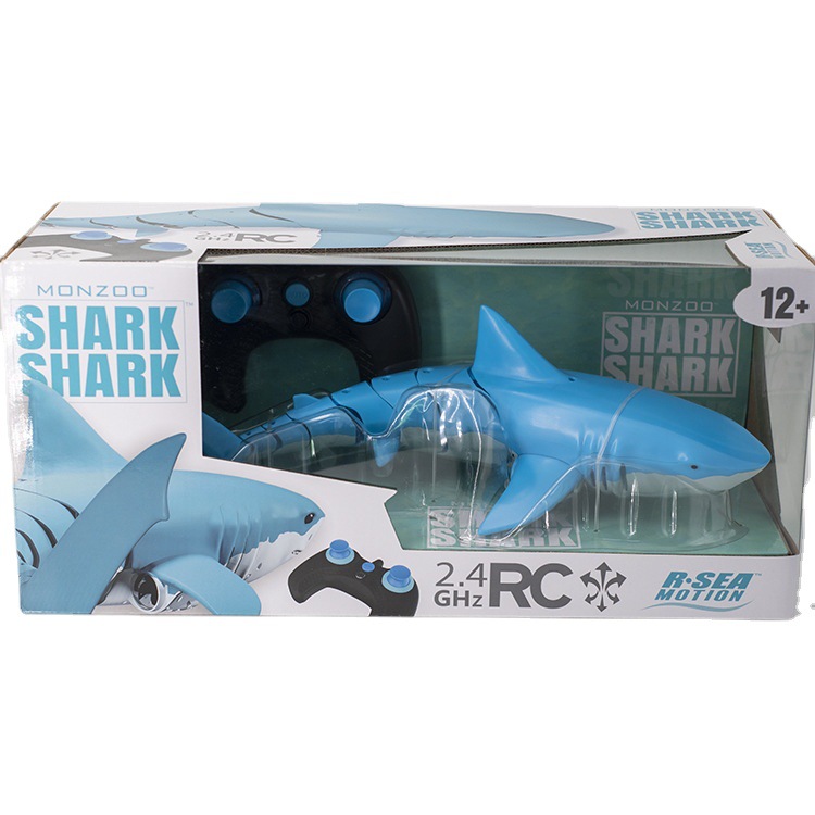 Electric remote control shark simulation model decompression toy